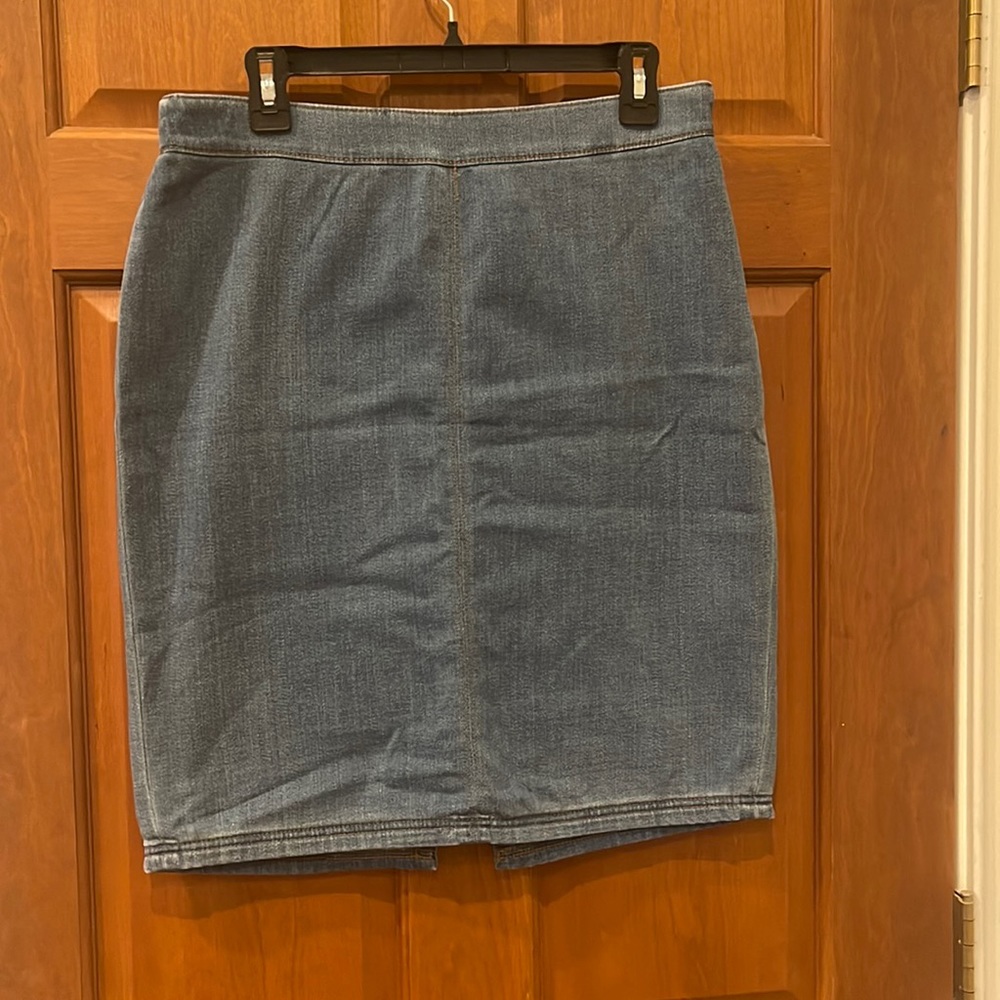 White House Black Market Jean Skirt
